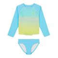 Big Girls Dip Dye Effect Rashgaurd Set Swimsuit