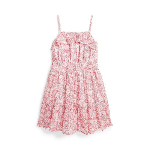 폴로 랄프로렌 Toddler and Little Girls Floral Cotton Seersucker Dress