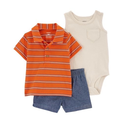카터스 Baby Boys Little Shorts Bodysuit and T-shirt 3 Piece Set