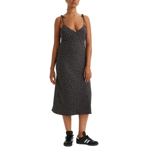 리바이스 Womens Rena Tie-Strap Sleeveless Midi Dress