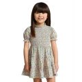 Toddler and Little Girls Floral Smocked Cotton Jersey Dress
