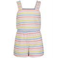 Toddler Girls Striped Terry Romper