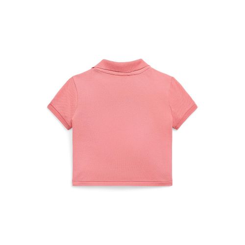 폴로 랄프로렌 Toddler and Little Girls Twist-Front Stretch Mesh Polo Shirt