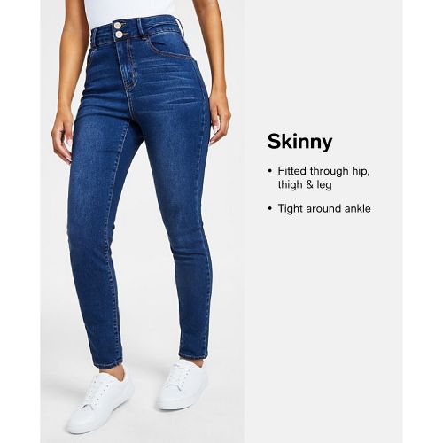 DKNY Womens Mid-Rise Skinny Ankle Jeans