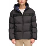Tommy Hilfger Mens New Ghost Logo Print Puffer Jacket