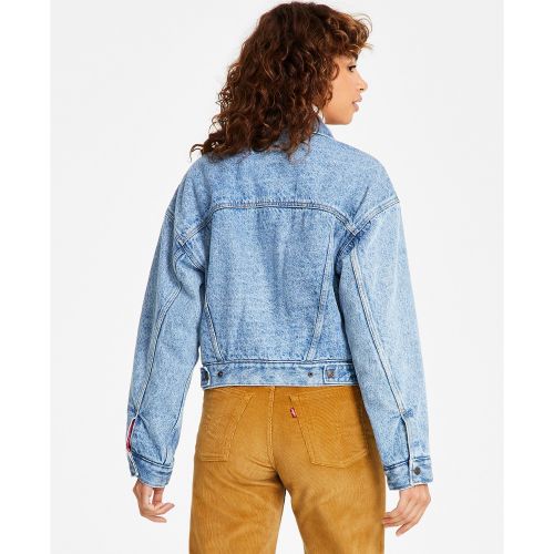 리바이스 Womens Padded Cotton Long-Sleeve Trucker Jacket