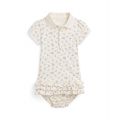 Baby Girls Floral Soft Cotton Polo Dress