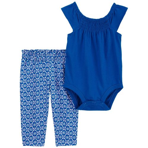 카터스 Baby Girls Sleeveless Bodysuit and Pants 2 Piece Set