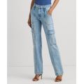 Womens Straight Cargo Jeans
