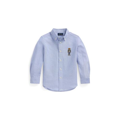폴로 랄프로렌 Toddler and Little Boys Polo Bear Cotton Oxford Shirt