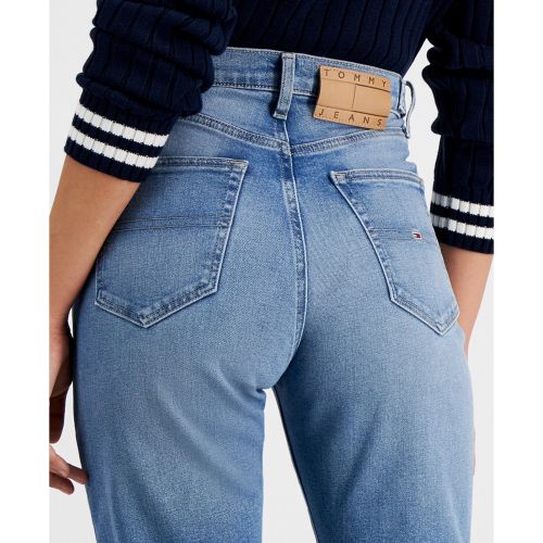 타미힐피거 Womens Julie Straight-Leg Button-Waist Jeans