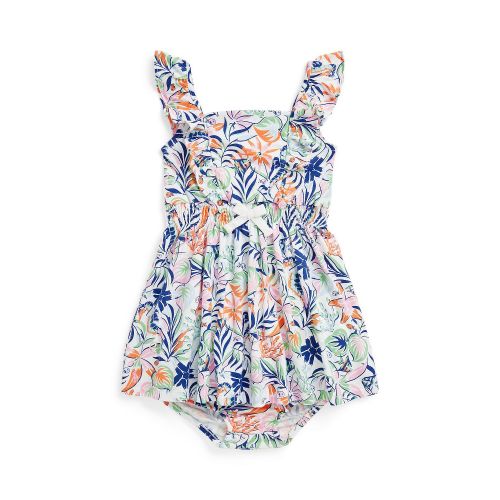 폴로 랄프로렌 Baby Girls Tropical Print Cotton Dress