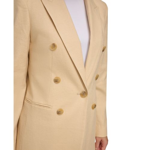 DKNY Womens Faux-Double-Breasted Button-Front Blazer