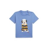 Baby Boys Dog Print Cotton Jersey T Shirt