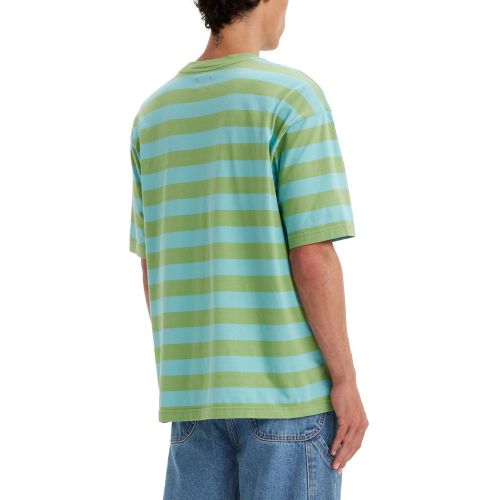 리바이스 Mens Skate Striped T-Shirt