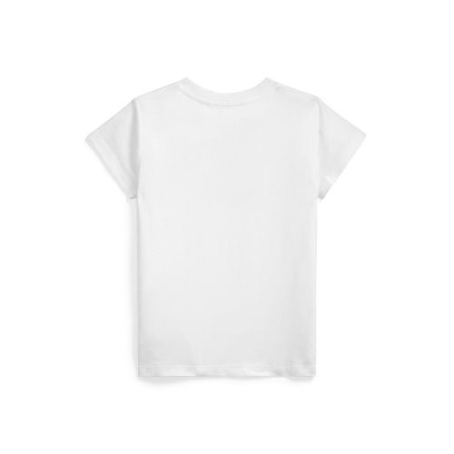 폴로 랄프로렌 Toddler and Little Girls Mixed-Logo Cotton Jersey T-shirt