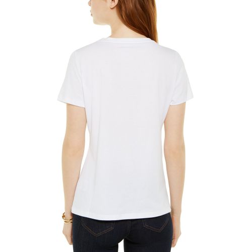 타미힐피거 Womens Cotton Logo T-Shirt