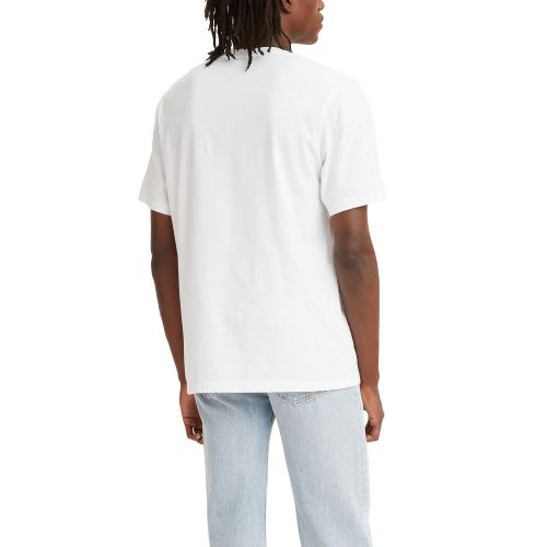 리바이스 Mens Relaxed Fit Box Tab Logo Crewneck T-shirt