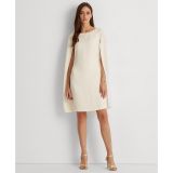 Womens Cape-Overlay Slim-Fit Georgette Cocktail Dress