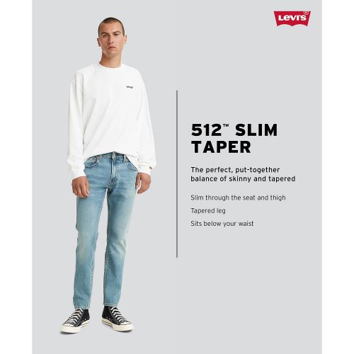 리바이스 Mens 512 Slim Tapered Eco Performance Jeans