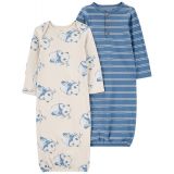 Baby Boys Sleeper Gowns Pack of 2