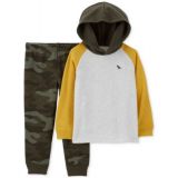 Toddler Boys Hooded T-Shirt and Jogger Pants 2 Piece Set