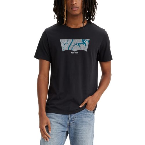 리바이스 Mens NY Standard-Fit Logo Graphic T-Shirt