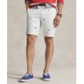 Mens 9-Inch Stretch Classic Embroidered Shorts