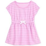 Toddler Girls Striped Terry Swim Cover-Up