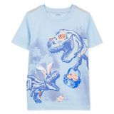 Little Boys Easter Bunny Dinosaur Jersey T-shirt