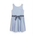 Toddler and Little Girls Cotton Oxford Dress