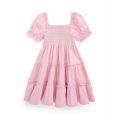 Toddler and Little Girls Smocked Cotton Jersey Dress