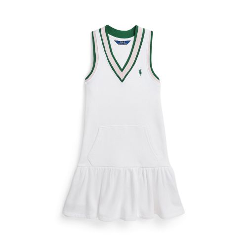 폴로 랄프로렌 Toddler and Little Girls Cricket-Stripe Cotton Terry Dress