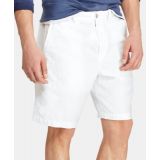 Mens 8.5 Straight-Fit Linen Cotton Chino Shorts