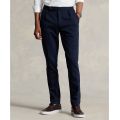 Mens Pleated Double-Knit Suit Trousers