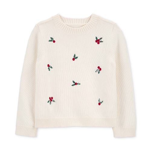 카터스 Big & Little Girls Holly Cotton Knit Sweater