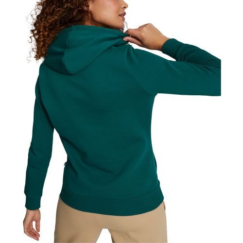 퓨마 Womens Essentials Embroidered Hooded Fleece Sweatshirt