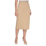 Womens Ponte-Knit Midi Pencil Skirt