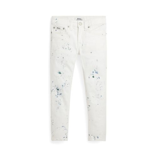 폴로 랄프로렌 Toddler and Little Girls Paint-Splatter Tompkins Skinny Jeans