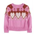Toddler Girls Heart Mohair Like Pullover Sweater