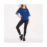 Womens Blue Tampa Bay Lightning Diana Tri-Blend Oversized T-shirt