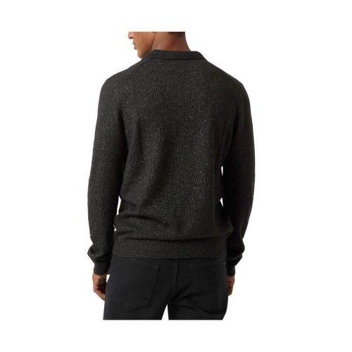 DKNY Mens V-Neck Johnny Collar Pullover Sweater