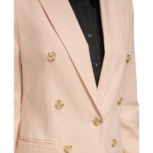 DKNY Womens Linen-Blend Jacket