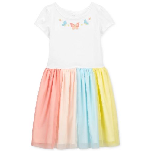 카터스 Little Girls Rainbow Tutu Dress