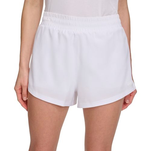 DKNY Womens Solid Double-Layer Training Shorts