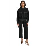 Womens Contrast-Stitched Jacket