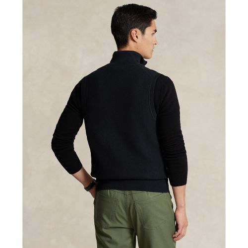 폴로 랄프로렌 Mens Mesh-Knit Cotton Full-Zip Sweater Vest