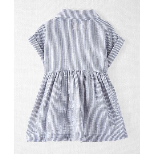카터스 Baby Girls Organic Cotton Button-Front Dress