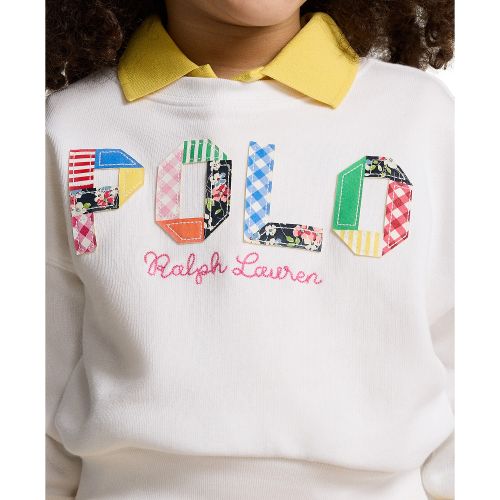 폴로 랄프로렌 Toddler and Little Girls Mixed-Logo Terry Sweatshirt