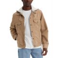 Mens Relaxed-Fit Hooded Trucker Jacket